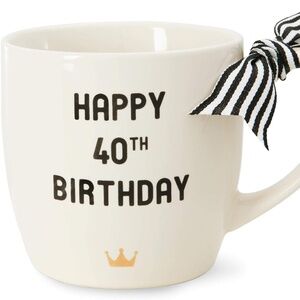 Pavilion Gift Company 40th Birthday Stoneware Mug, 12-Ounce Capacity